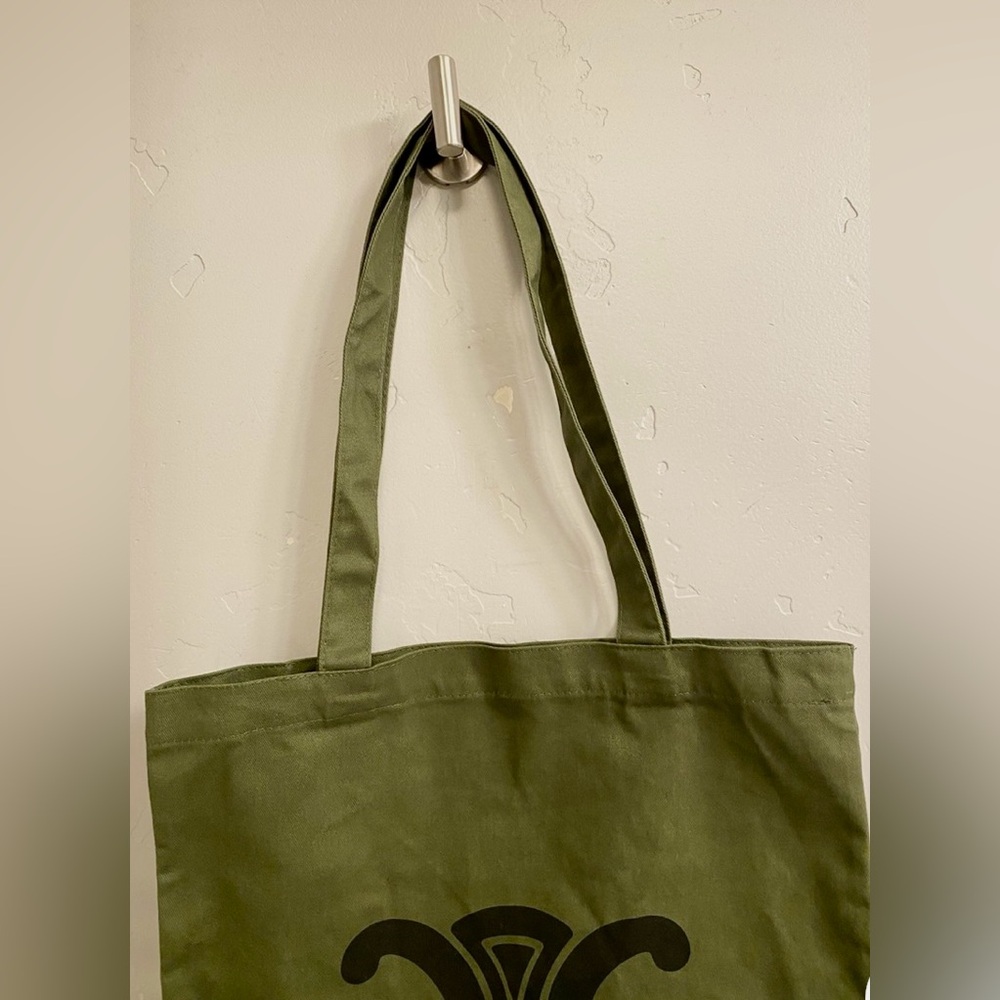 Celine Capsule Collection Olive Green Tote Bag - Picture 6 of 8